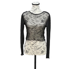 Sheer Mesh Whimsigoth Top Womens S Black Vampcore Witchy Fairy Grunge Cybergoth