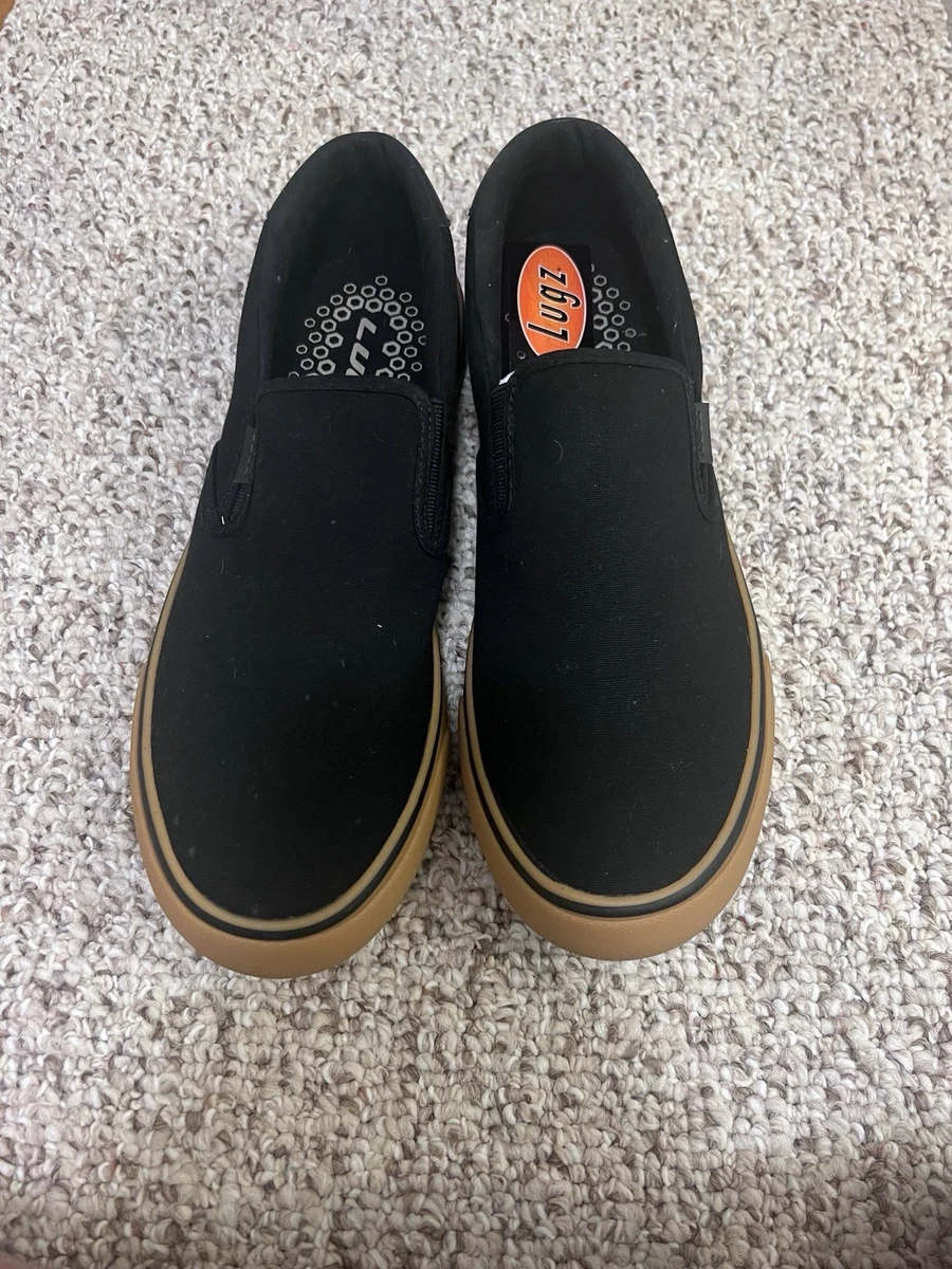 Lugz Men\'s Slip-On Canvas Loafers in Black and Gum Lugz Men main image 2