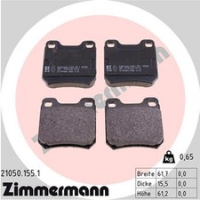 ZIMMERMANN Bremsbelagsatz Scheibenbremse 21050.155.1 für OPEL OMEGA VECTRA SAAB