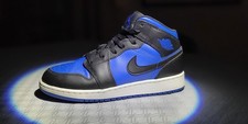 Jordan 1 Mid Black Royal Blue DQ8423 in Grö�...