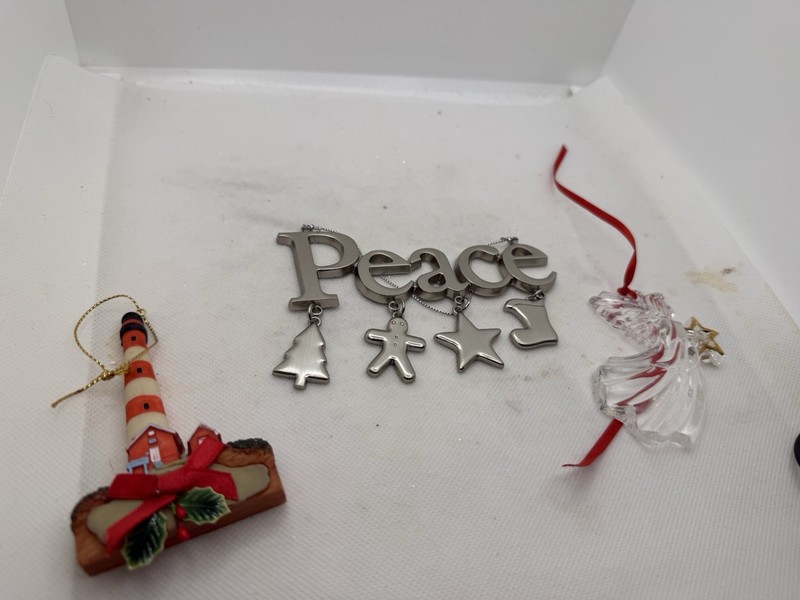 Assorted Lot Of 3 Christmas Tree Ornaments