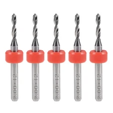 5pcs 2mm Tungsten Carbide CNC Engraving Print Circuit Board PCB Drill Bits
