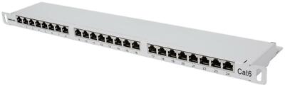 LogiLink OR101G 19 pollici Pannello passacavi per armadio rack 1 U