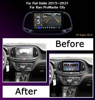 64GB Carplay For Dodge RAM Promaster city 2015-2021 Car Stereo Android 14 Radio