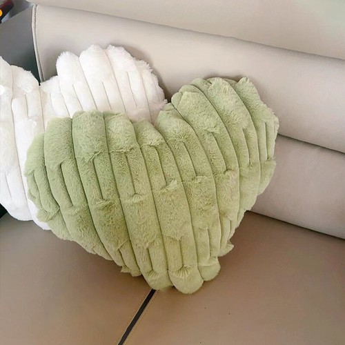 Cojín suave relleno de felpa regalo día de San Valentín suave forma de corazón dormitorio - Imagen 13 de 14