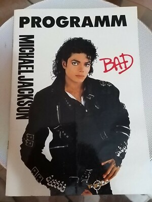 RIVISTA PROGRAMM MICHAEL JACKSON BAD WORLD TOUR 1988 PAGINE 8 da collezione 