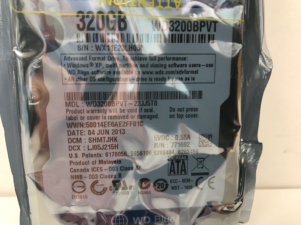 WESTERN DIGITAL WD3200BPVT 2.5 WESTERN DIGITAL WD3200BPVT 2.5