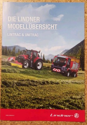 Brochure by Lindner Lintrac & Unitrac from 2024 German Excellent Condition