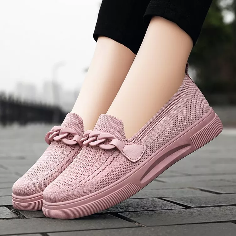 Women Slip On Loafers Flat Shoes Walking Sneakers Breathable Comfort Shoe