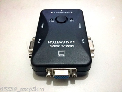 USB 2.0 MONITOR VIDEO VGA KVM Switch Switchbox for Control 2 Computers PC 2-Port