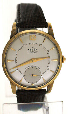 enicar ultrasonic watch plaque d or enicar ultrasonic watch plaque d or
