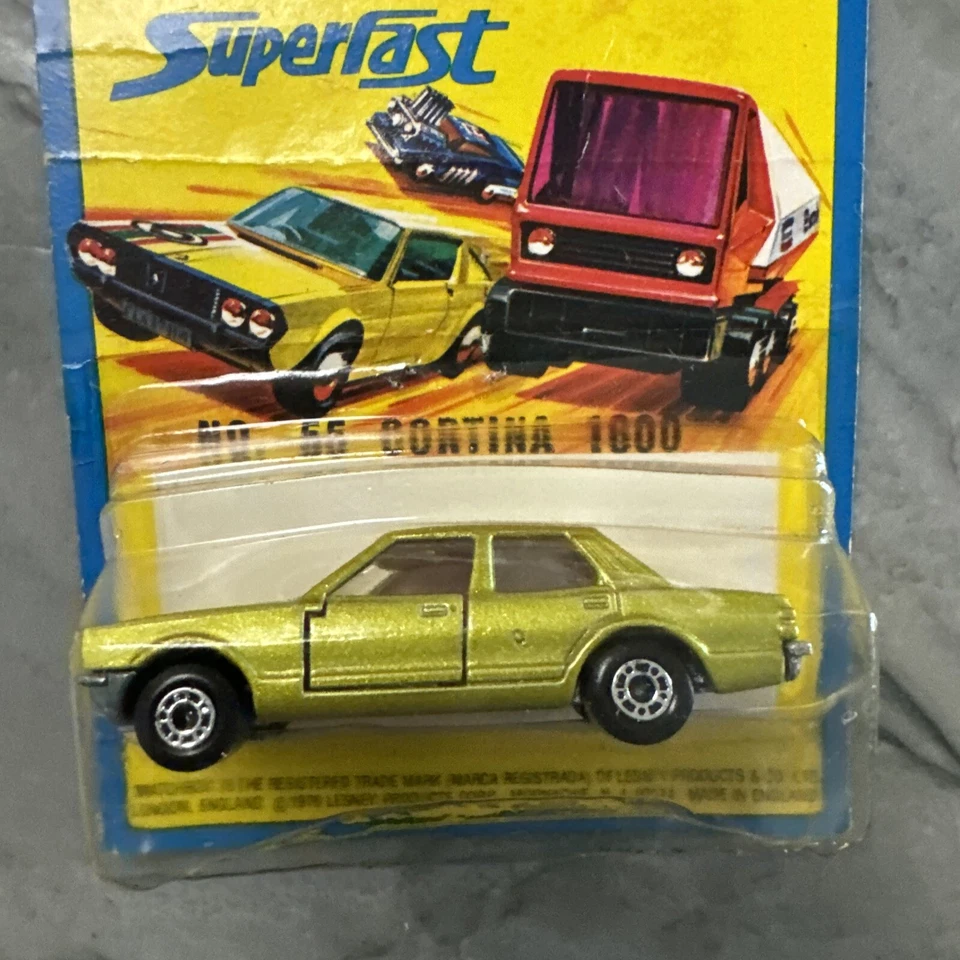 Matchbox Superfast Ford Cortina 1600 - No. 55 - Blister vintage 1976 Foto 2 de 4