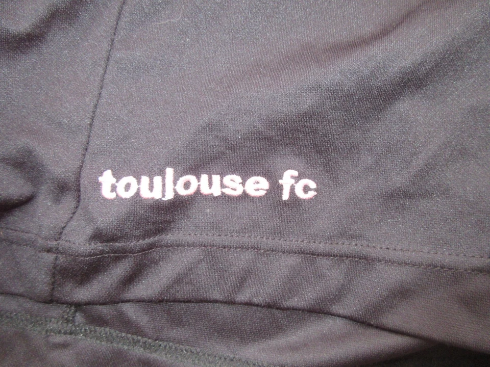 Short football porté TOULOUSE F.C 2008 vintage TFC LOTTO noir rose XL AGF - Photo 2/4