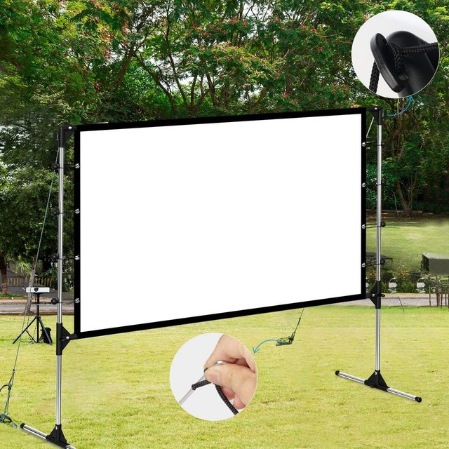 RCA Rpj123 Indoor Outdoor 100" Diagonal Portable Projector Screen eBay