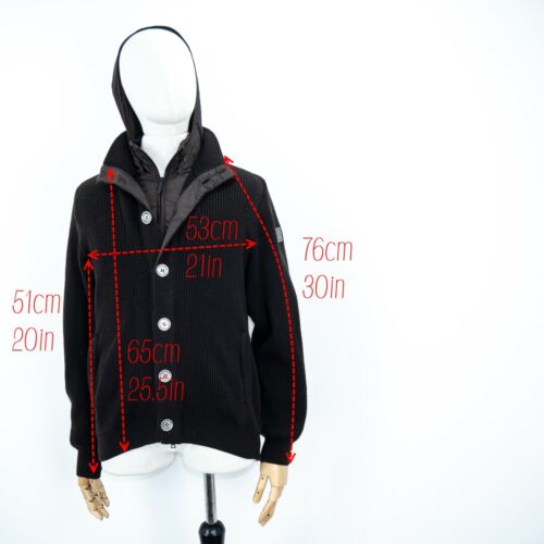 PAUL & SHARK Men's Wool Brown Button Full-Zip Removable Hood Jacket Size M / 175 - Picture 4 of 12