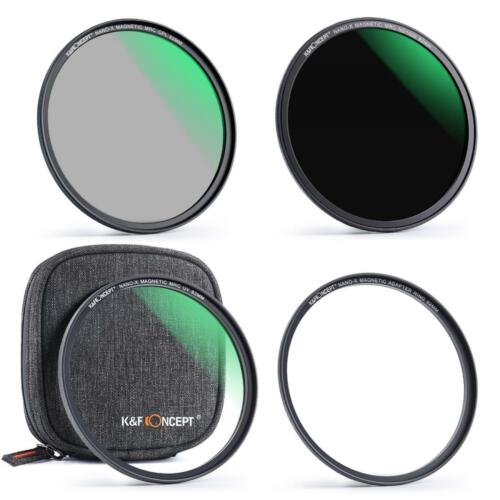 K&F 4pcs Lens Filter Kit MCUV+CPL+Neutral Density ND1000+Magnetic Adapter Ring - Picture 2 of 10