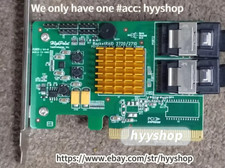 Disk array card Highpoint RocketRAID2720SGL with 8 Seagate 500G hard drives/hyy/