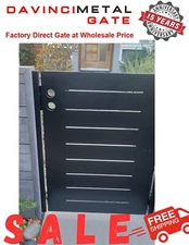 Contemporary modern metal gate, Modern Metal Gate, Custom size Art Pedestrian