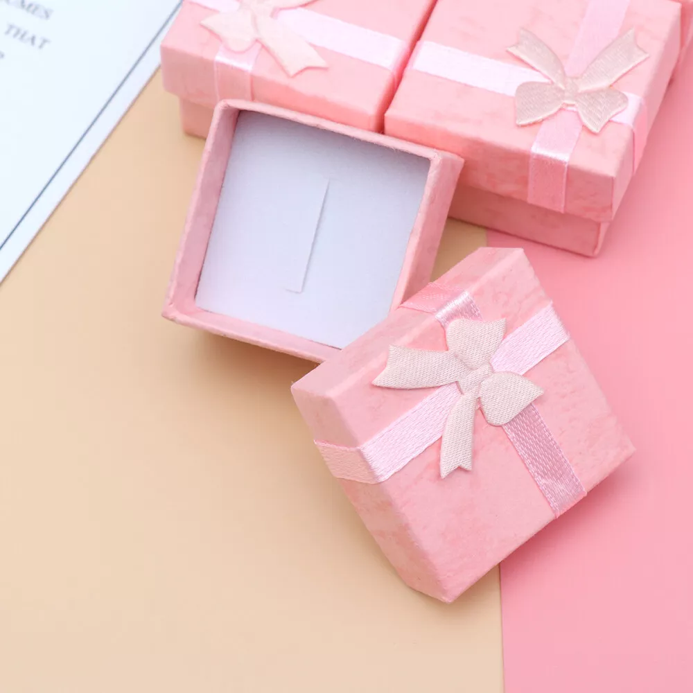 Empty jewelry shop gift boxes