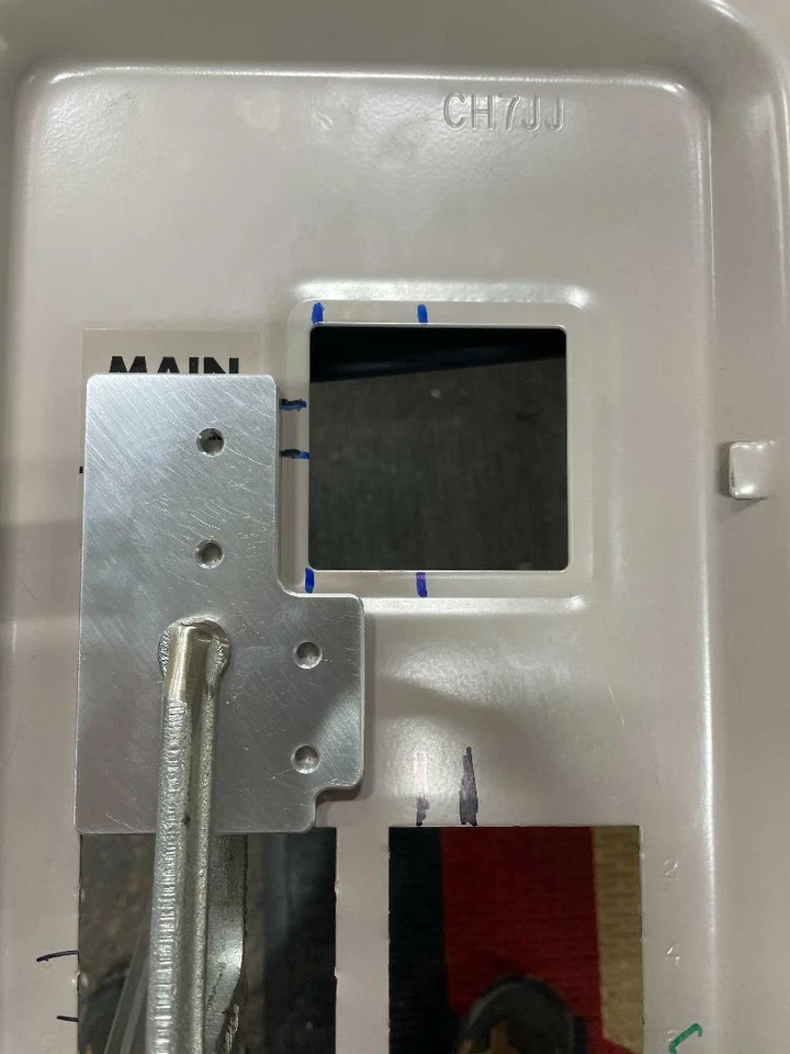 Kit de enclavamiento de generador, martillo cortador panel de 200 amperios con interruptor principal vertical Foto 2 de 4