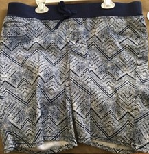 New Arizona Jeans Co.Girls Bermuda Tribal Print Knit waist Shorts Sz 181/2 Plus