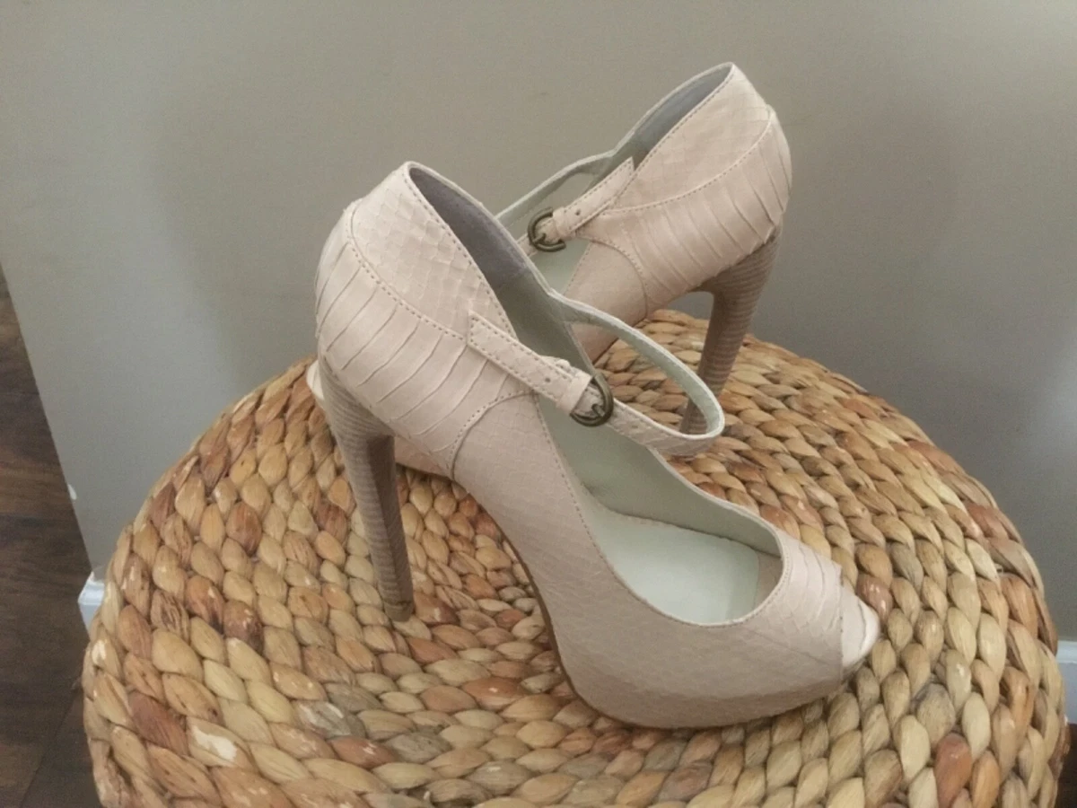 Beige snakeskin best sale heels