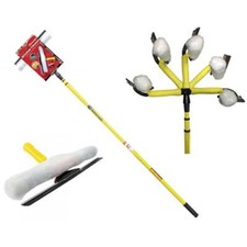 Kingfisher 3.5m 10ft Telescopic Window Cleaner Brush Squeegee Extendable Head UK