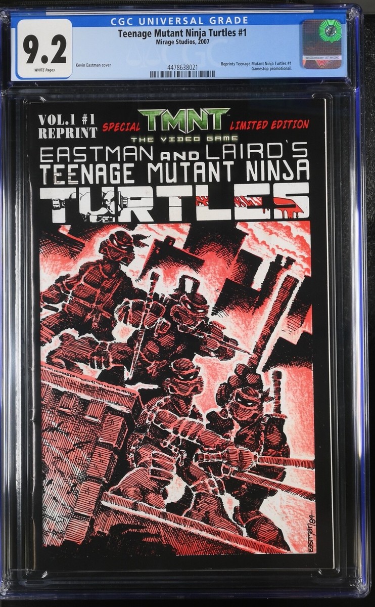 Teenage Mutant Ninja Turtles #1 2007 GameStop Reprint CGC