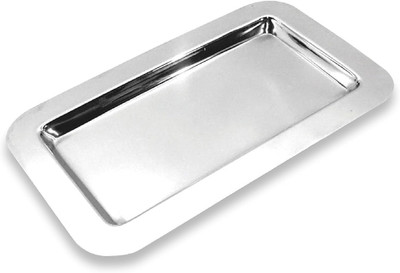 USA 18/10 Mirrored Finish Stainless Steel Serving Tray - 9.4 X 5.6 Inch Rectangu