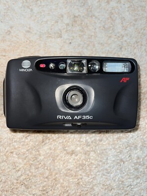 Minolta Riva AF35C  35mm Film Camera  Auto Focus, Exposure & Flash. Self Timer