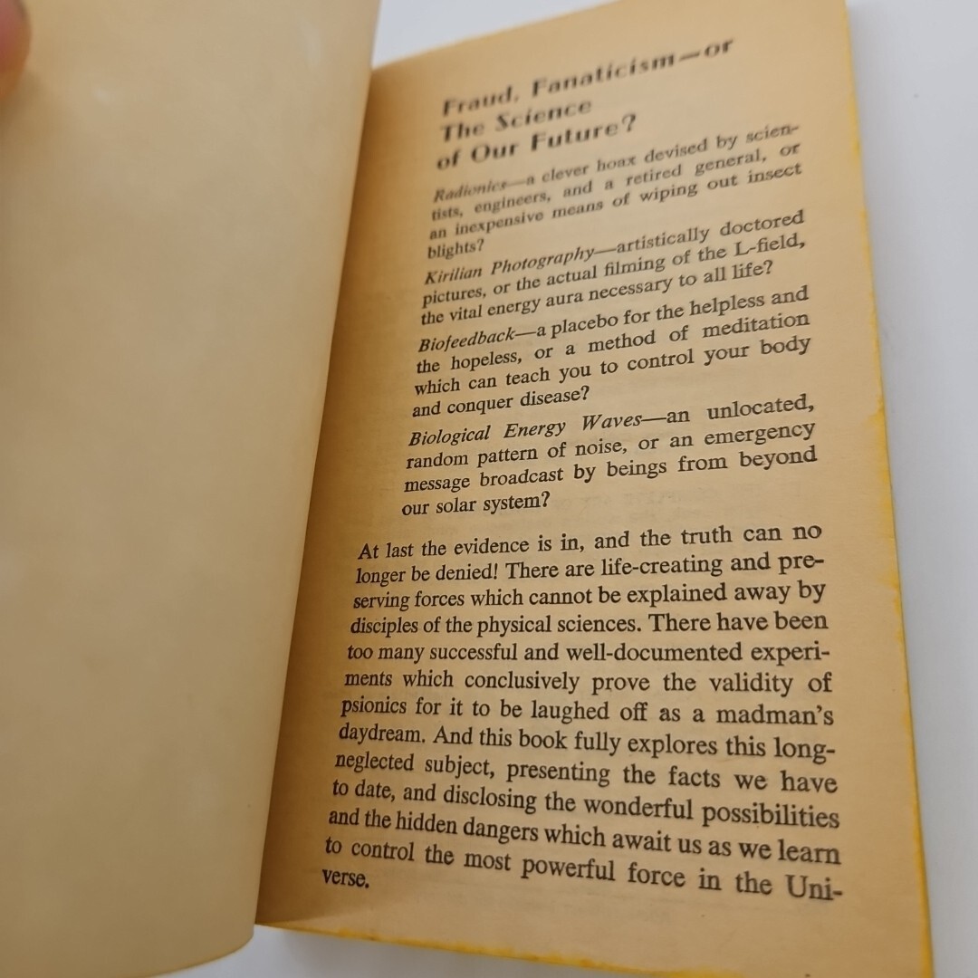 Magic Science Of The Future Joseph Goodavage 1976 Paperback