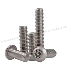 M3/M4/M5/M6/M8 304(A2)SS Pin Tamper Torx Security Button Head Machine Screw Bolt