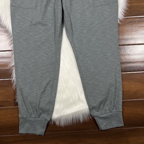 Athleta Size Medium Petite Heather Gray Powervita Salutation Jogger Pants - Picture 3 of 11