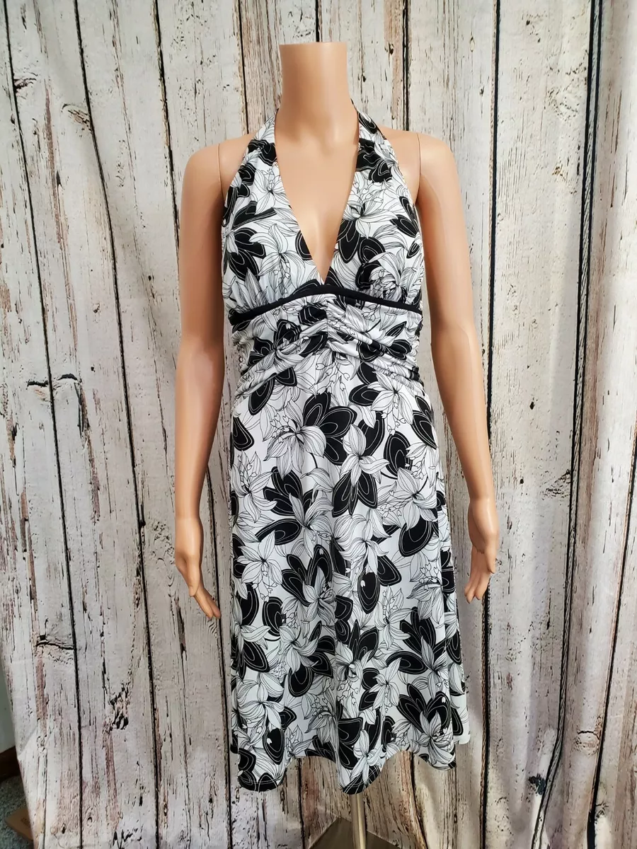 White halter summer dress sales