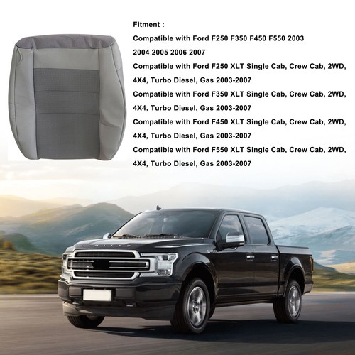 For 2003-2007 Ford F250 F350 Lariat XLT Driver Passenger Cloth Seat Cover / Foam - Picture 70 of 194