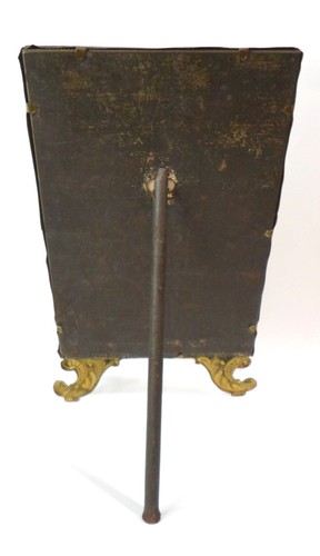 Antique VICTORIAN STAMPED BRASS FILIGREE PHOTO FRAME - LOVE BIRDS & SCROLLS 8" T - Picture 7 of 8