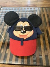 Disney Parks Mickey Mouse Sunglasses Toddler Kids Baseball Cap Hat With Ears