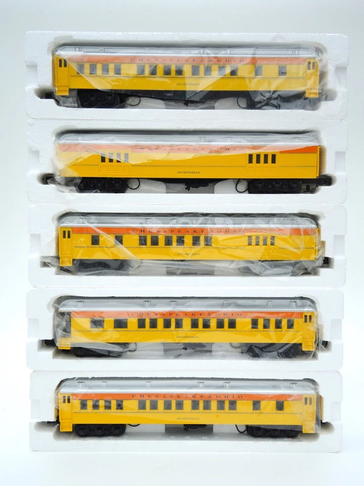 set of 5 Williams O gauge Chesapeake and Ohio rail cars 1/48 SUPERB!! - Image 2 of 4