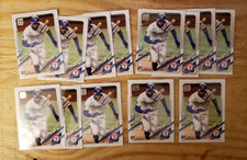 Leody Taveras 13 lot w/ 2021 Topps Gold Stars RC & Base