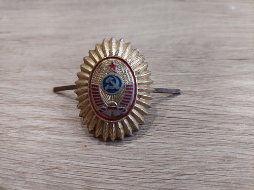 Soviet Cockade Militia. Hat Cap Uniform badge. Police USSR. Original. - Picture 2 of 15
