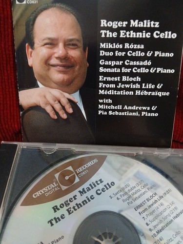 The Ethnic Cello-Roger Malitz CD w/Piano-Andrews/Sebastiani/Bloch/Cassado/Rozsa - Picture 2 of 5