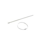 100X MLT2S-CP Cable Ties L: 201mm W: 4.6mm AISI 304 Stainless Steel 890N PANDUIT