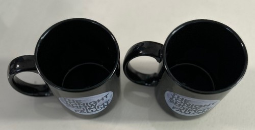 The Tonight Show Starring Jimmy Fallon 2 tazas oficiales al aire luna llena negras - Imagen 3 de 4