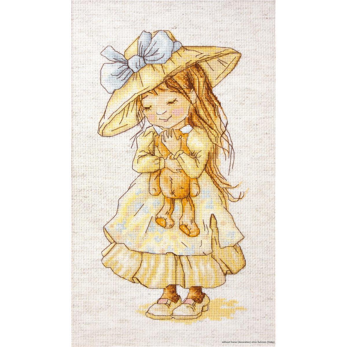 Luca-S counted Cross Stitch kit ""Finally Found You"", 14,5x27cm, DIY