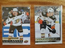 2018 19 Upper Deck Maxime Comtois Young Guns Lot! Base And CANVAS #216 & C95