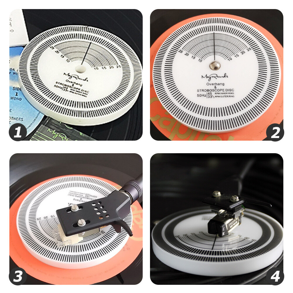 Mini Stroboskop-Licht Mit Kalibrierscheibe – Für Plattenspieler, Tachometer-Einstellung 50/60Hz