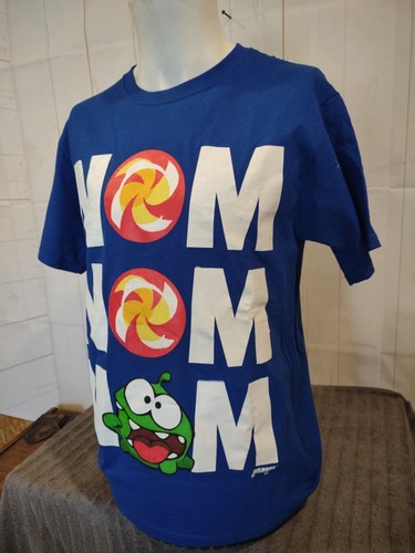 App Store Nom Nom Cut The Rope Feed With Candy Mens Blue Shirt New Tags 2011 - Picture 4 of 10