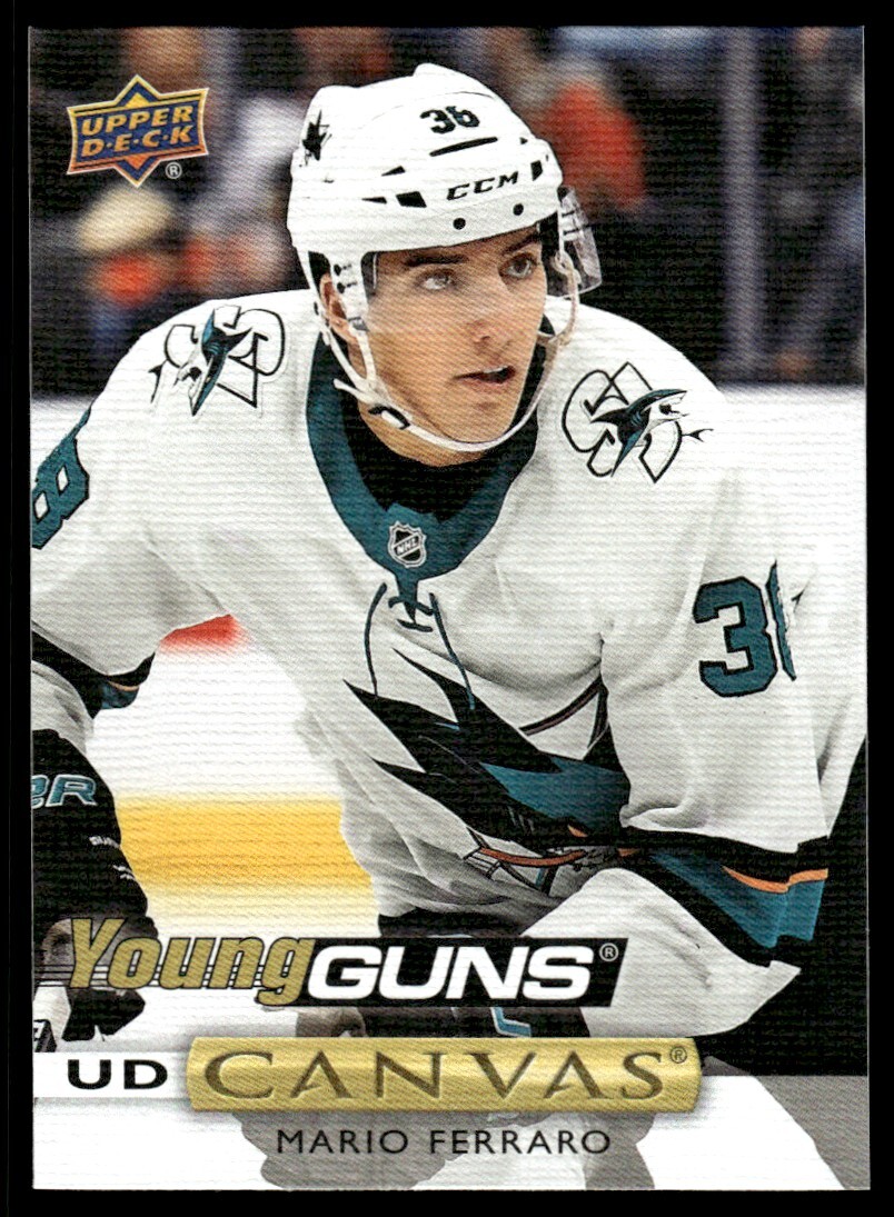 2019-20 UPPER DECK YOUNG GUNS CANVAS Mario Ferraro San Jose
