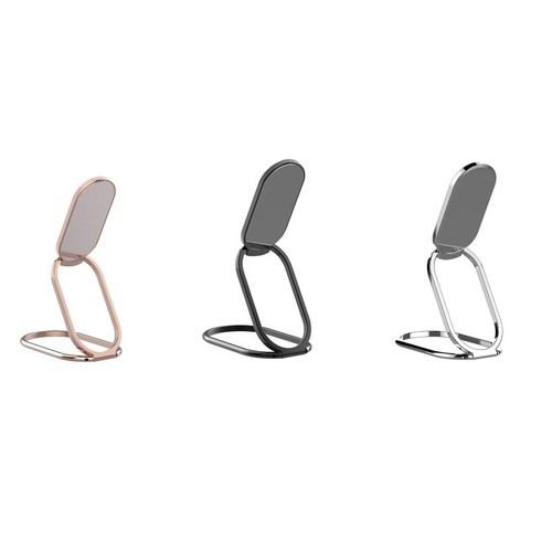 Silver Adjustable Mount Stand Foldable Phone Holder 360 Rotation Kickstand NEW - 第 7/8 張圖片