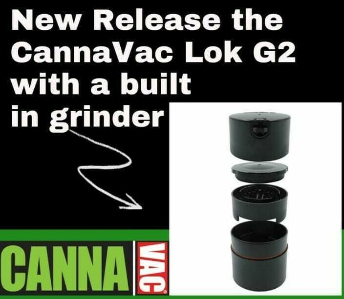 Black TIGHTVAC - CANNAVAC NEW Vacuum Jars Smell Proof Airtight Container GRINDER